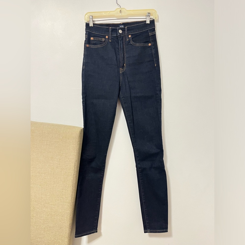 Gap High Rise True Skinny Jeans Dark Wash Size 2/26R